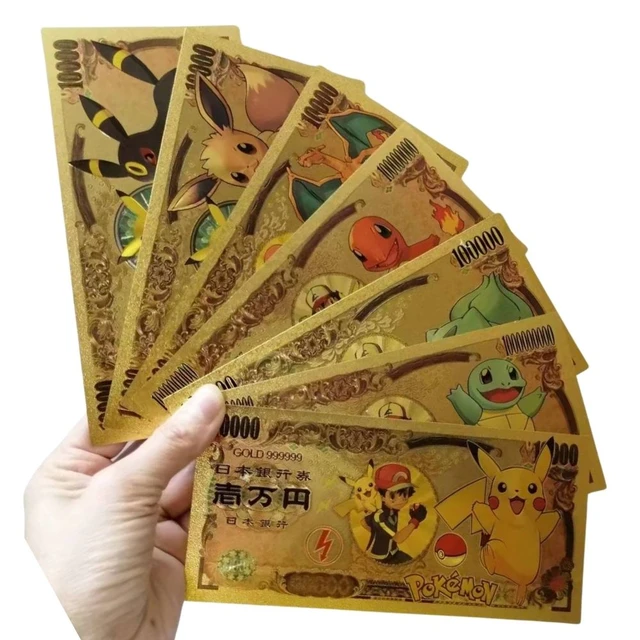 Pokemon Trading Card Games Eevee Gold Plastic Coin Japanese