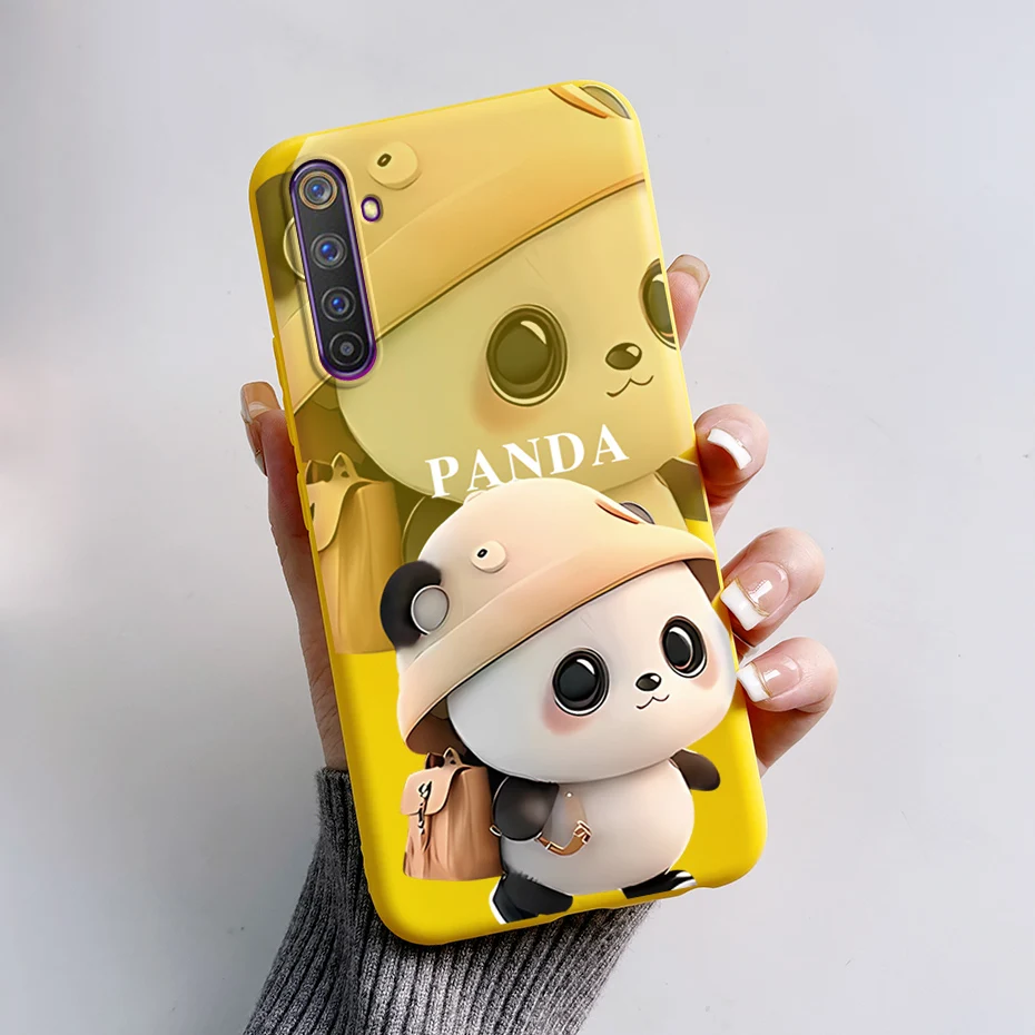 Милый мультяшный чехол для Realme 6 Pro, красивый чехол с рисунком ...