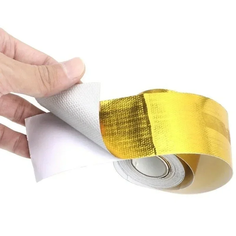 Heat Shield Tape Air Intake Heat Insulation Wrap Reflective Barrier Self Adhesive 120 X 5cm,heat insulation mat