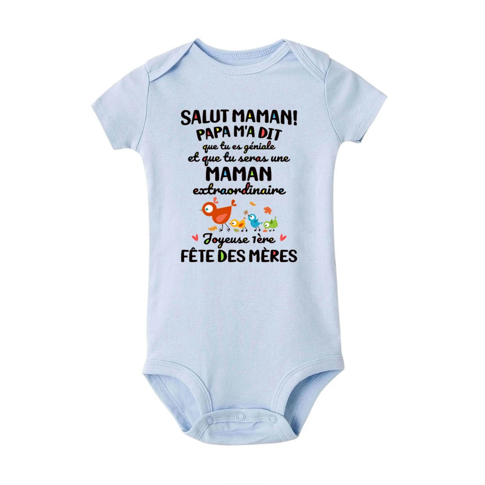 You Are The Best Mom Happy First Mother's Day Printed Baby Bodysuit Cute Newborn Summer Romper Boys Girlls Short Sleeve Jumpsuit 4