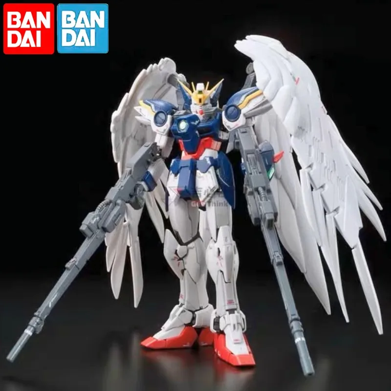 

Bandai Rg 17 1/144 Wing Zero Ew Angel Assembly Plastic Model Kit Action Toy Figures friend Christmas Birthday Gift