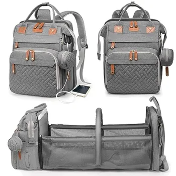 Astro alan Baby Diaper Bag with Changing Station, Waterproof Diaper Bag Backpack for Moms Dads with USB Charging Port, Baby Sho 1