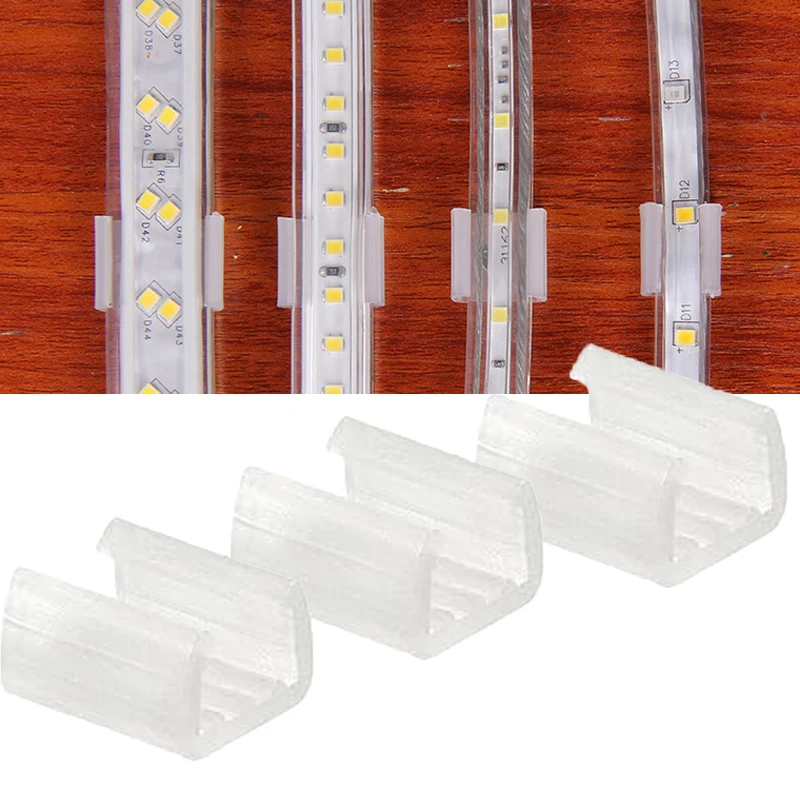 รูปสินค้า LED เทป Fix คลิปสกรู RGB Neon Led Connector Fix ผู้ถือคลิป Fixing 2835 5050 COB Strip Light หัวเข็มขัดพลาสติกอุปกรณ์เสริม
