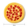 Soft Plush Sound Dog Toy Doughnut Pizza Shape Pet Squeaky Toys for Small Medium Large Dog Puppy Cleaning Teeth Chew Toys 2