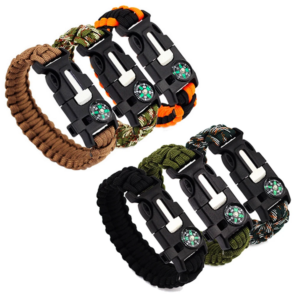 

Outdoor Military Fans Multifunctional Woven Survival Bracelet Wilderness Survival Equipment Wilderness Survival Bracelet Rope