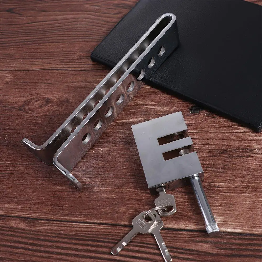 Stainless Steel Auto Car Brake Clutch Pedal Lock Anti Theft Security Security Anti-Theft Pedal Lock Clutch Retractable
