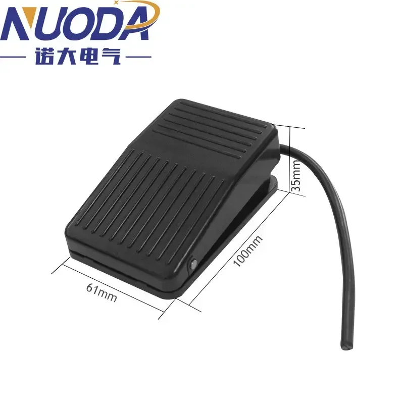 NUODA FS-1 Momentary Plastic Shell Silver contact Anti-skid Electric Power Foot Switch 10A/250V AC Not SPDT