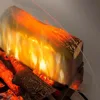 Electric Fireplace Log Insert - 20 Inch Faux Wooden Logs, Plug in Electric Heater + Glowing Ash Mat; Remote Control Included 5