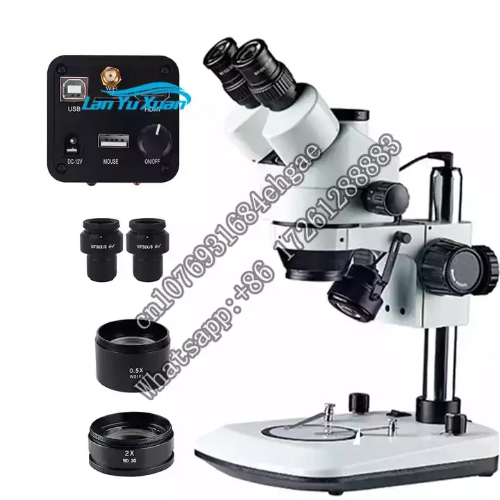 

Триокулярный стереоскопический микроскоп 3,5-270X металлический кронштейн для ремонта фотоэлементов из оптического стекла