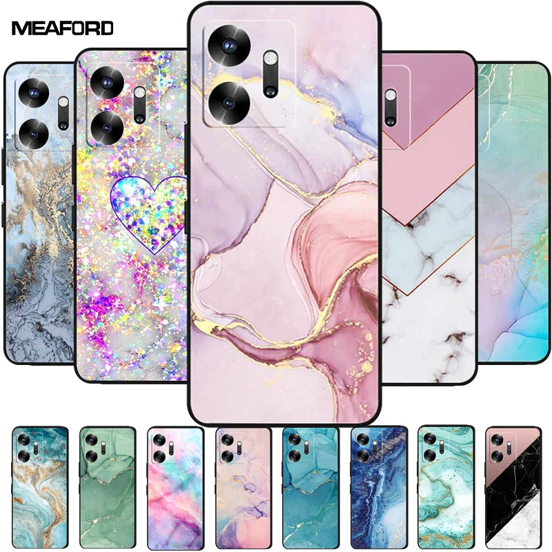 Marble Soft TPU Silicone Shockproof Phone Case - Protective Coque Cover