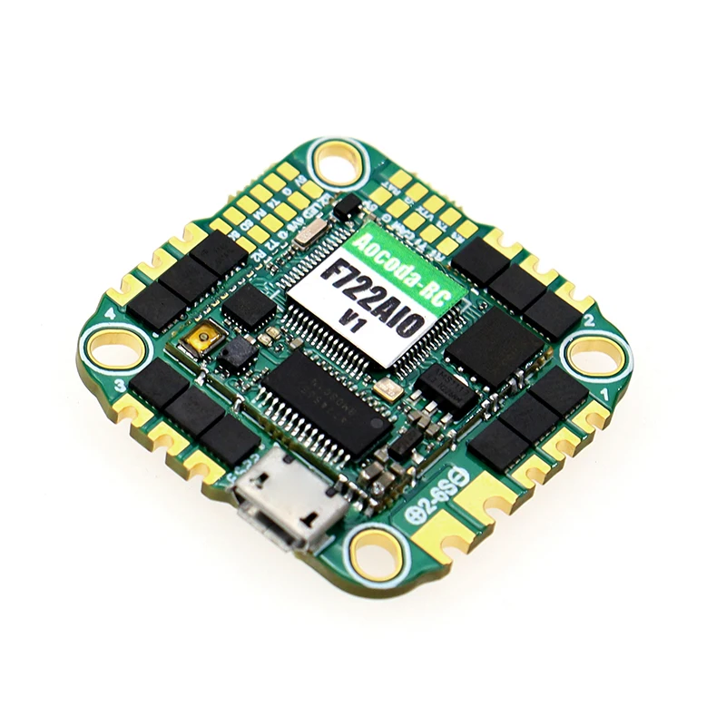 

Aocoda-Rc F740 AIO 40A ESC F722 AIO Полетный контроллер mpu6500 встроенный Барометр с разъемом O3 Air Unit FPV Racing Freestyle Drone DIY