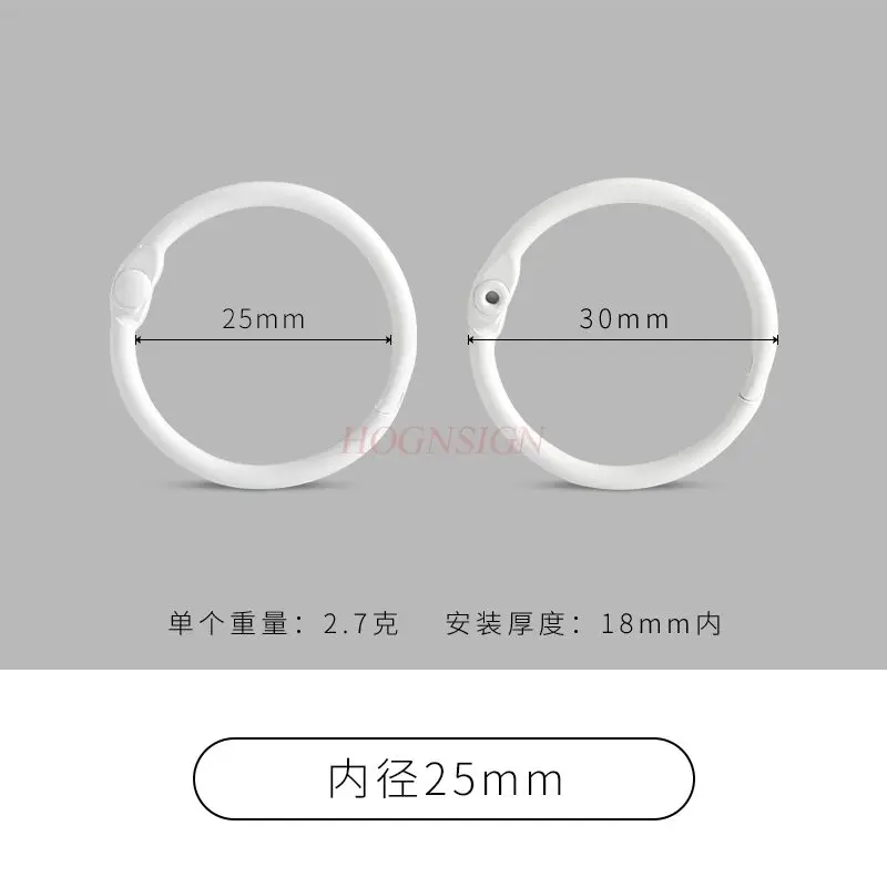 20개 DIY 쥬얼리 액세서리, 컬러 철제 베이킹 페인트, 원형 열쇠고리, 루즈리프 링, 이동식 카드 링, 바인딩 링
