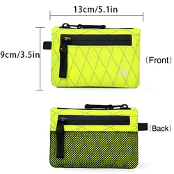 Water - Repellent RFID Travel Coin Purse and Card Holder (Fluorescent Green2)