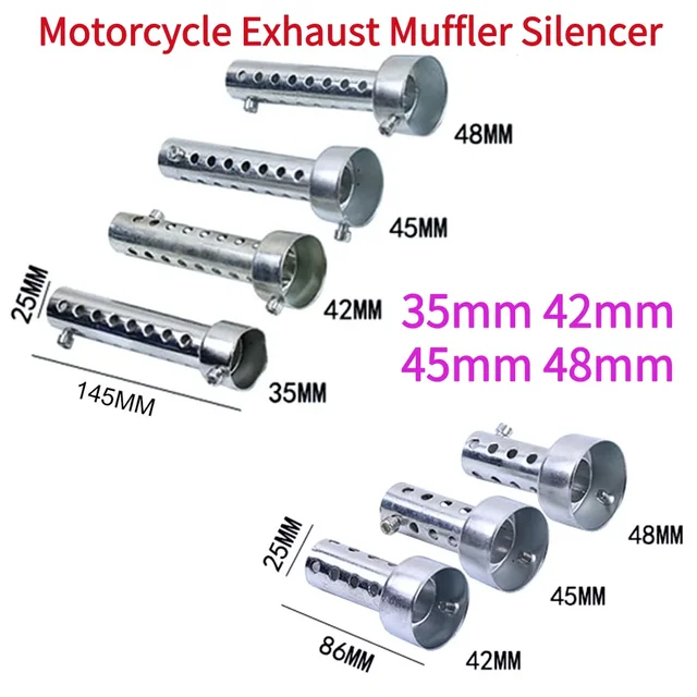 Universal Motorcycle DB Killer Exhaust Can Muffler 35mm 42mm 45mm 48mm Insert Baffle DB Killer Silencer Stainless Steel