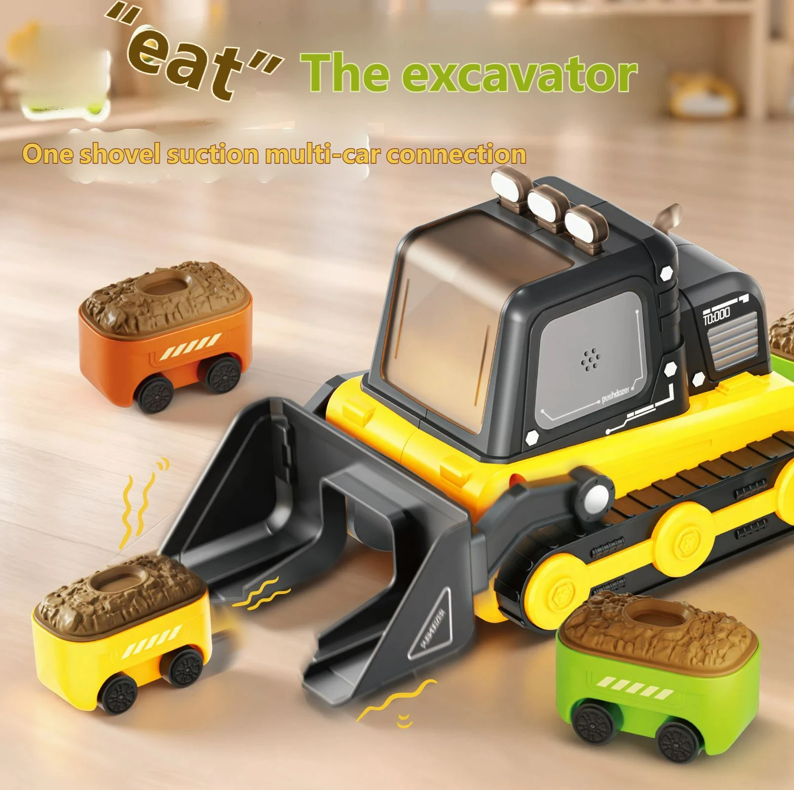 Auto Telecomandata 2.4G, Bulldozer RC, Veicolo da Costruzione, Auto Magnetica con Catena, Giocattolo Interattivo per Feste, Regalo per Ragazzi e Adulti - Image 2
