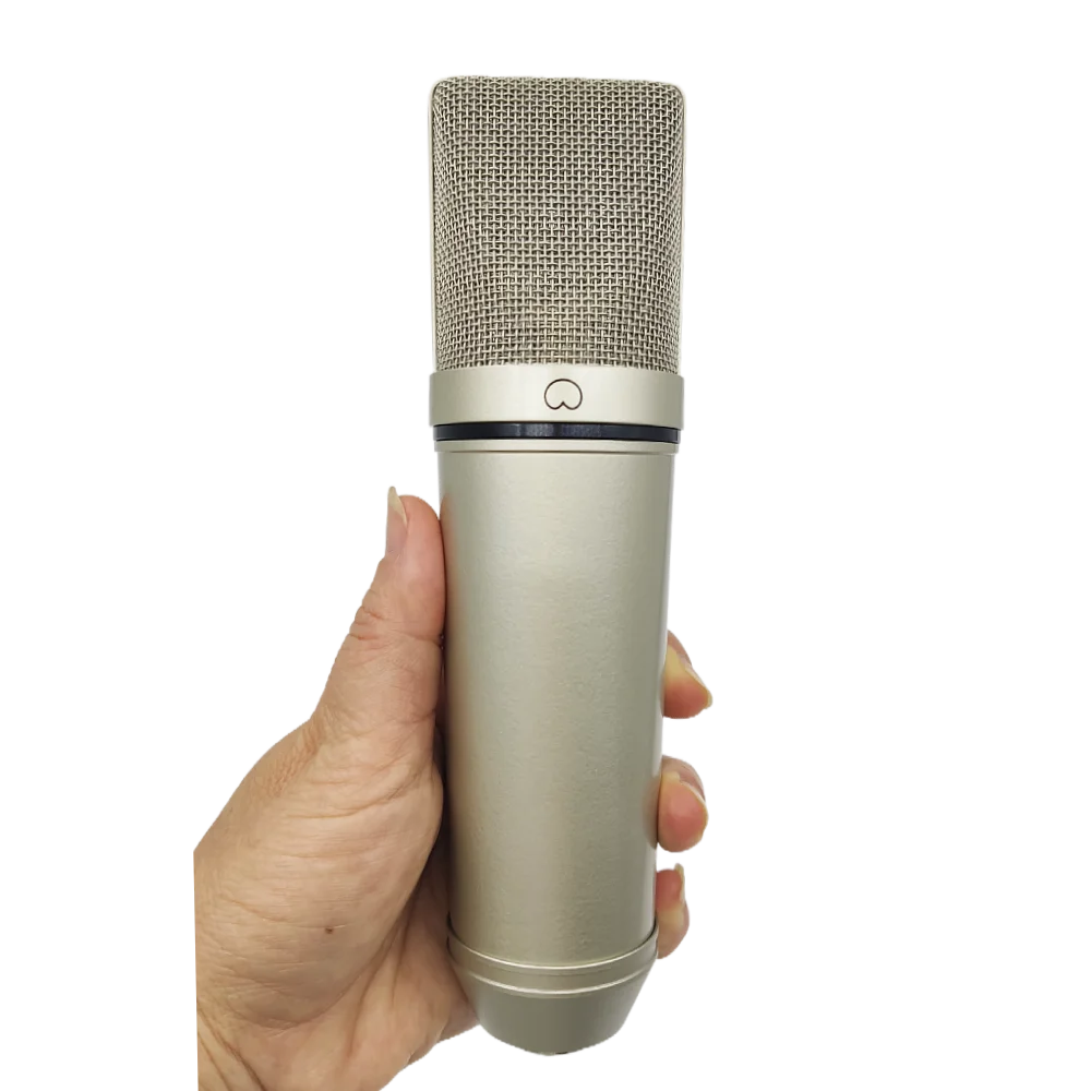 

Popular 200 mm Large Diaphragm Studio Recording Cardioid Condenser Microphone For Computer Live Vocal Podcast Sound Card