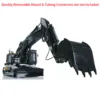LESU 1/14 Aoue Et35 Hydraulic RC Excavator Pl18Ev Radio Control Truck RTR Model ​Light ​Servo Motor ESC Toys Gifts Thzh1401-Smt3 4