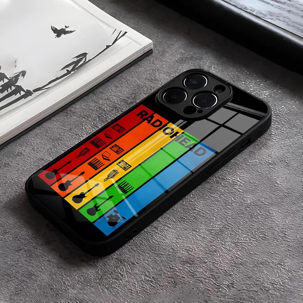 Rainbow Radiohead Band Glass Design Phone Case Cover