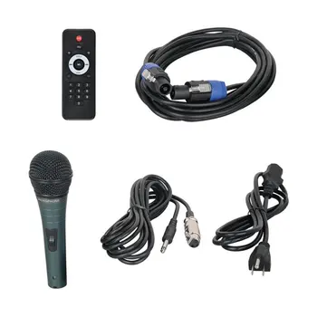 PRORECK PARTY 12 Portable 12-Inch Woofer 2-Way Powered PA Speaker System Combo Set with Bluetooth/USB/SD Card Reader/FM Radio/Re 6