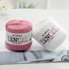 40g Tencel Sequins Cotton Yarn for DIY Hand Knitting Crocheting Craft Soft Warm Silk Solid Knitting Thread Yarn for Shawl Scarf 6