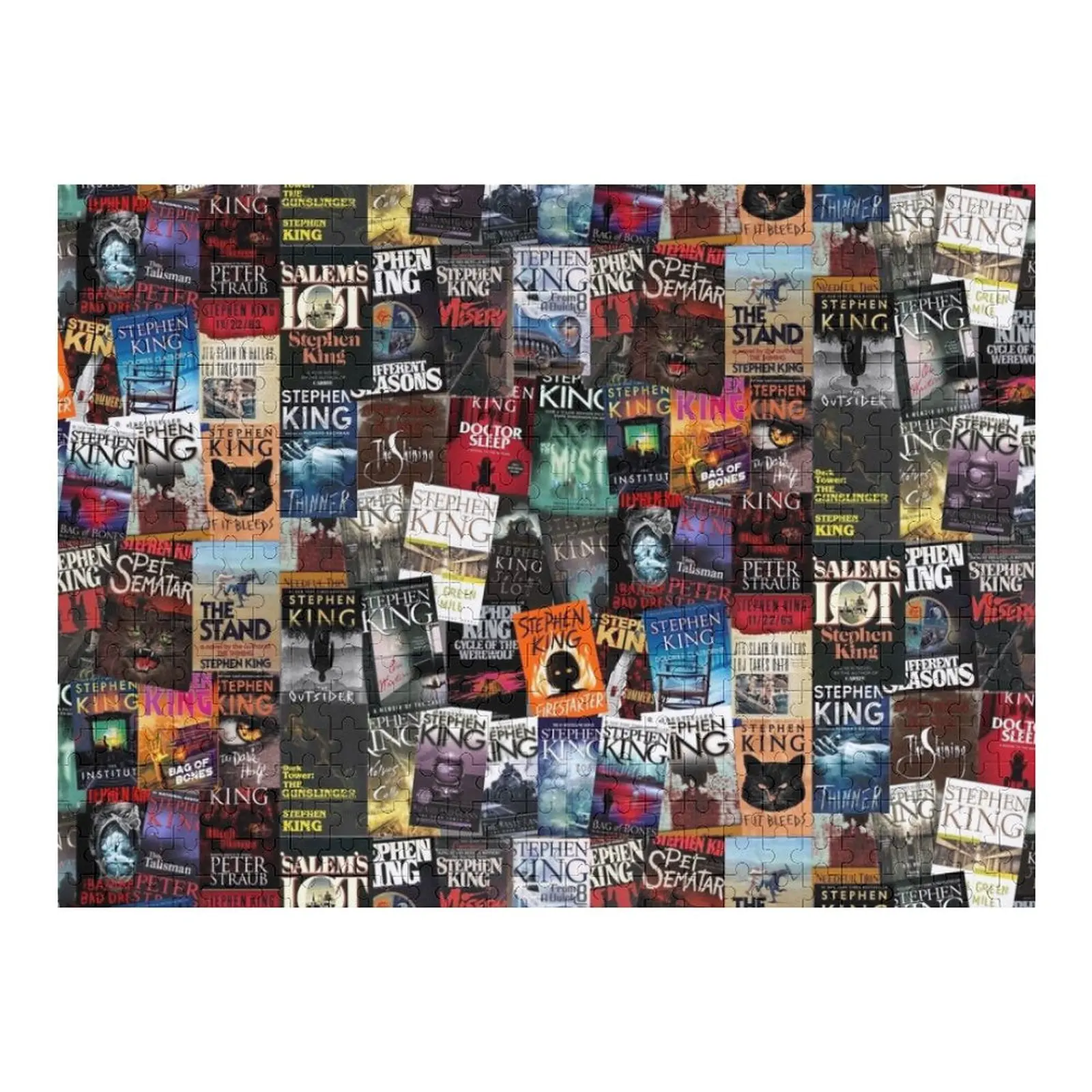 

Stephen King Book Covers, Horror Bookworm Jigsaw Puzzle Customized Puzzles For Kids Custom Gifts Custom Gift Puzzle
