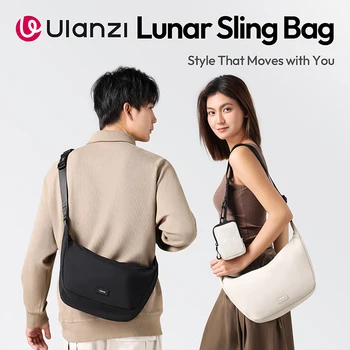 Ulanzi HMN1Lunar Sling Bag Travel Shoulder with Divider Adjustable Strap Crossbody Carry for Photography Mirrorless Camera Lens