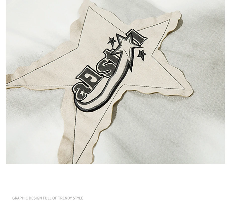 Camiseta extragrande con estampado de estrellas para hombre - True Deals Club