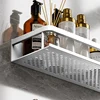 Bathroom Shelf 30/40/50 cm Kitchen Wall Shelf Shower Holder Storage Rack Towel Bar Robe Bathroom Accessorie 3