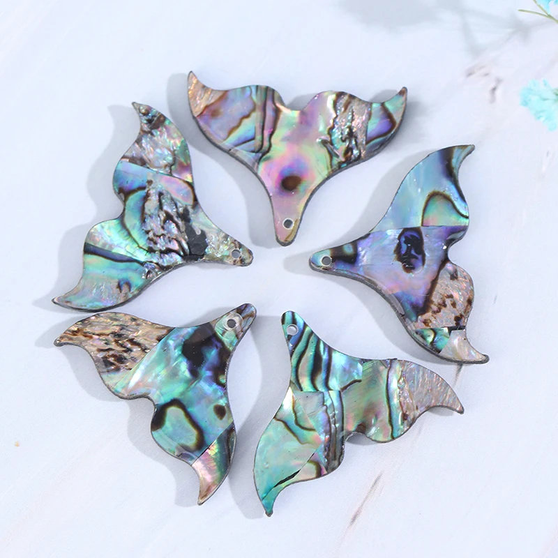 Lot De 100 Pendentifs Triangles En Nacre D'ormeau Rouge - Pour Création Bijoux - Neuf
