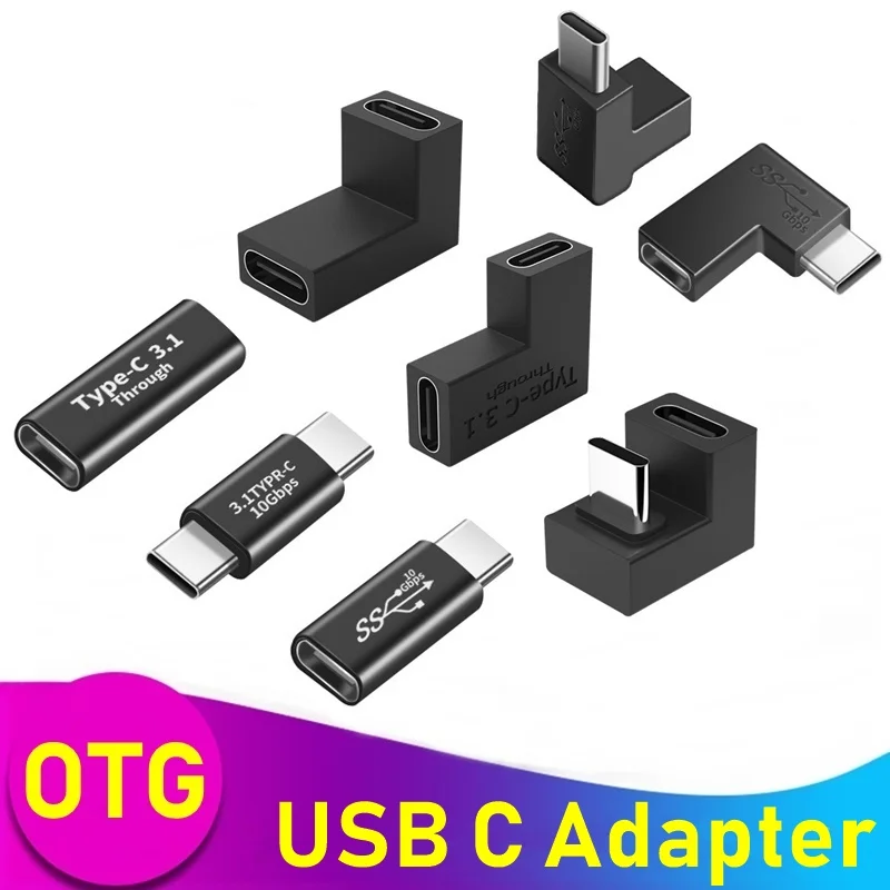 Type C Adapter Universal Type C OTG Adapter Type-C Male To USB C Female USB-C Charge Convertor For Samsung S20 S21 Tablet