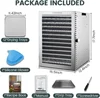 Machine 12 Stainless Steel Trays, 800W Dehydrator for Herbs, 10.9ft² Meat Dehydrator for Jerky,190ºF Temperature 5