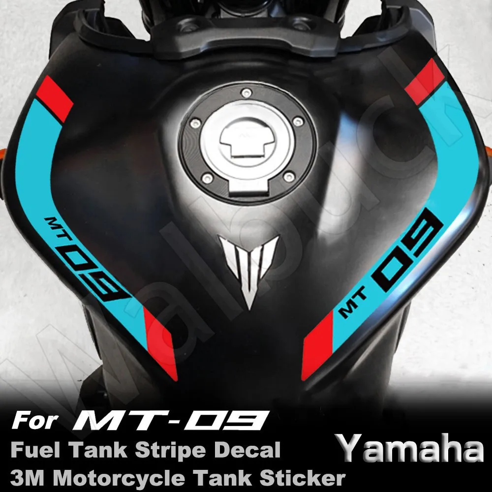 Motorcycle Fuel Tank Stickers 3M Stripe Decals Accessories Waterproof For YAMAHA MT-09 MT09 mt 09 FZ-09 FZ09 2014-2023