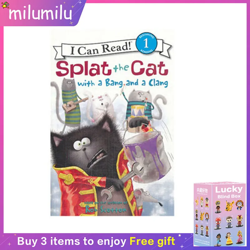 

Books Splat The Cat With A Bang And Clang Colouring English Activity Story Picture Book