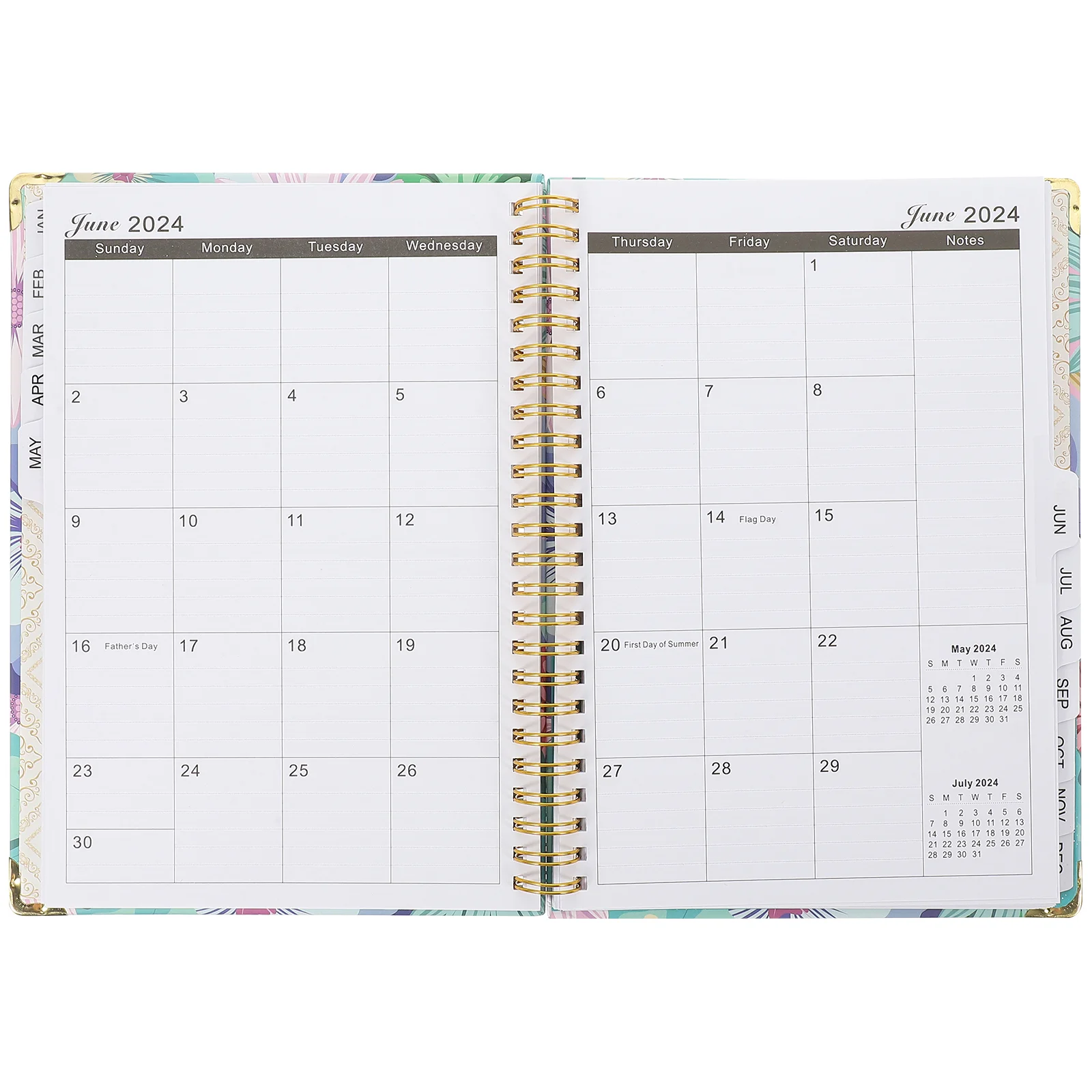 

2024 Planner Notebook Calendar Schedule Notepad Spiral Binding Note Book Productivity Organizer