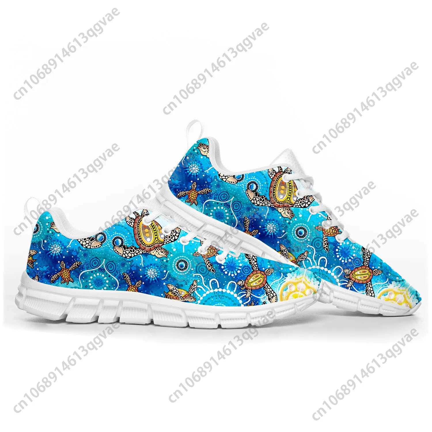 Australia Aboriginal Turtle Indigenous Art Design Sports Shoes Mens Womens Teenager Kids Children Custom Sneakers Casual Shoes