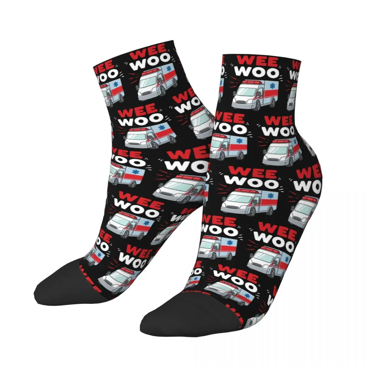 

Wee Woo скорой помощи, медицинские подарочные носки, Харадзюку, супер мягкие чулки, всесезонные носки для мужчин и женщин, подарки