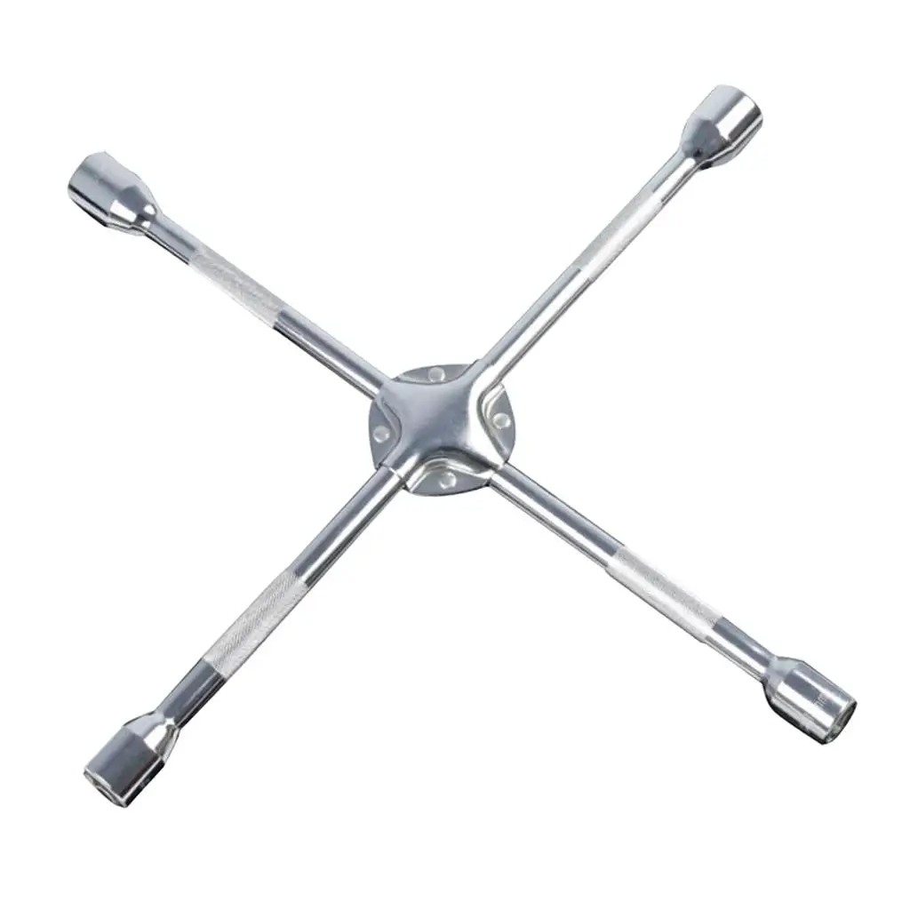 4 Way Car Wheel Nut Brace Wrench Cross Spanner Changing Tool