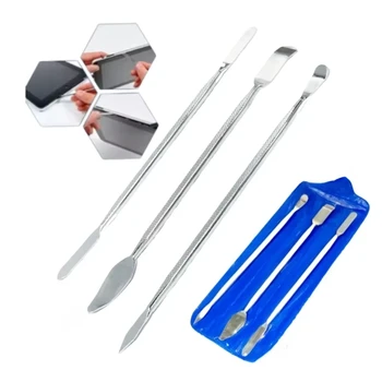 Kit di 3 attrezzi manuali per l'apertura di smartphone, spudger in metallo, strumenti di smontaggio e riparazione per tablet PC e cellulari APPLE, nuovo.