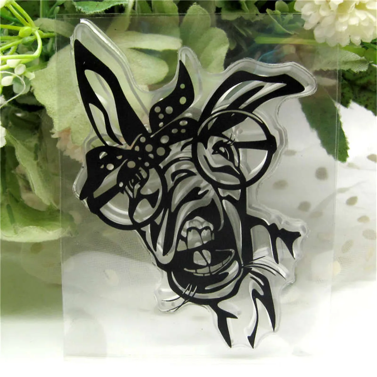 Hair Donkey Transparent Silicone Stamp And Metal Die/Seal For DIY Scrapbooking/photo Album Decorative Clear Stamp Lace