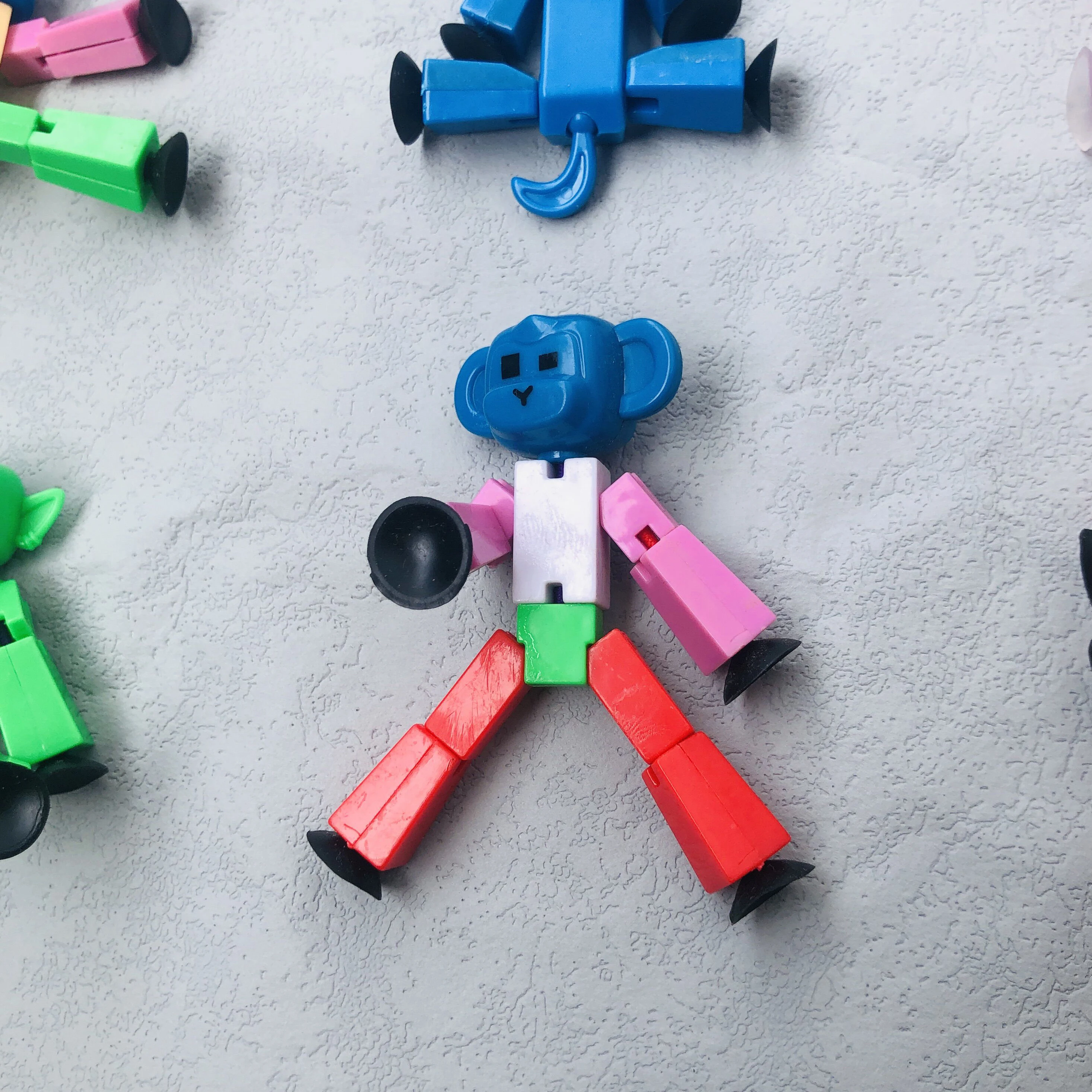 8cm Sticky Robot Action Toy Sucker Studio Articulated Sucker Children  Birthday Gift Stickboat Novel Toys For Kid Figure Stikbot