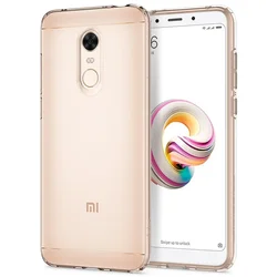 Clear 360° Shockproof Silicone Case for Xiaomi Redmi 5/5 Plus - Soft TPU Protective Phone Back Cover (Clear)