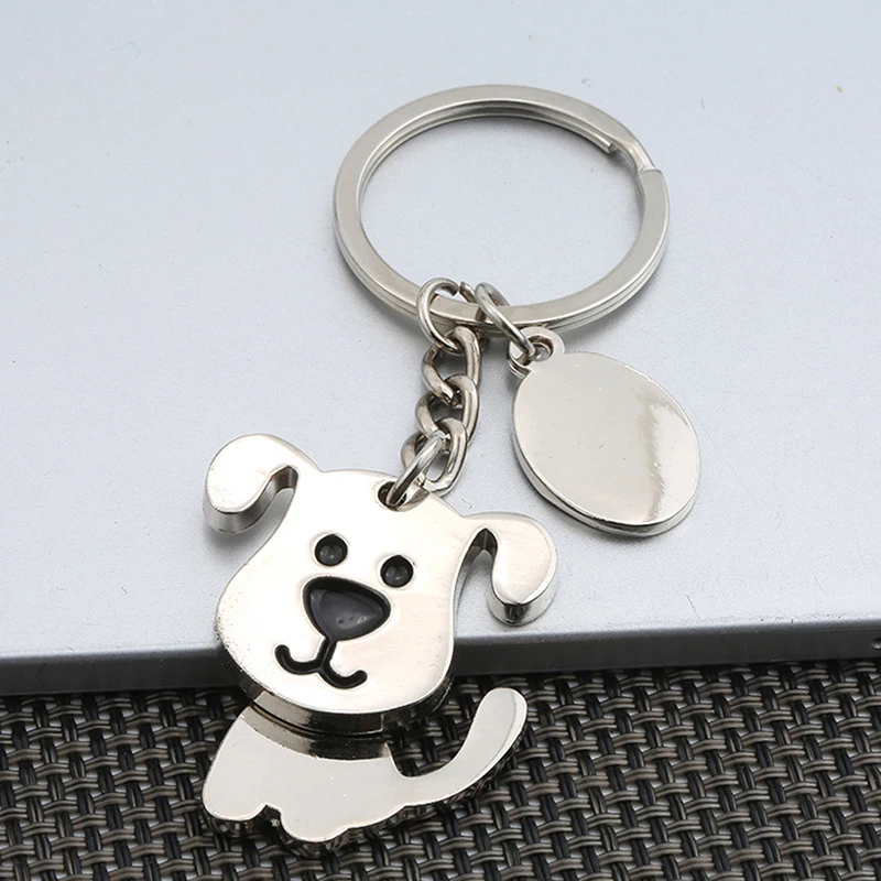 Hochwertiger Metall-Schlüsselanhänger mit Wackelhund, Modisches Taschenaccessoire – Detail 5
