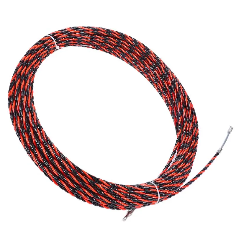 5-50M Dia.6mm Nylon Elektrische Kabel Push Abzieher Band Draht Kabel Puller Fiberglas Elektrische Kabel Draht Puller Elektrische werkzeug