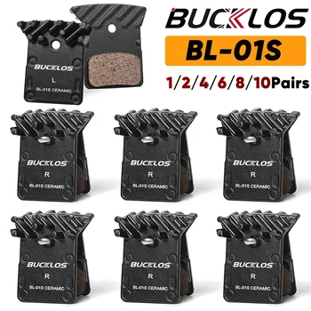 BUCKLOS Pastiglie freno a disco per bici in ceramica Pastiglie freno idrauliche MTB per Shimano L05A K04S K05S Pastiglie freno per bicicletta da strada e montagna