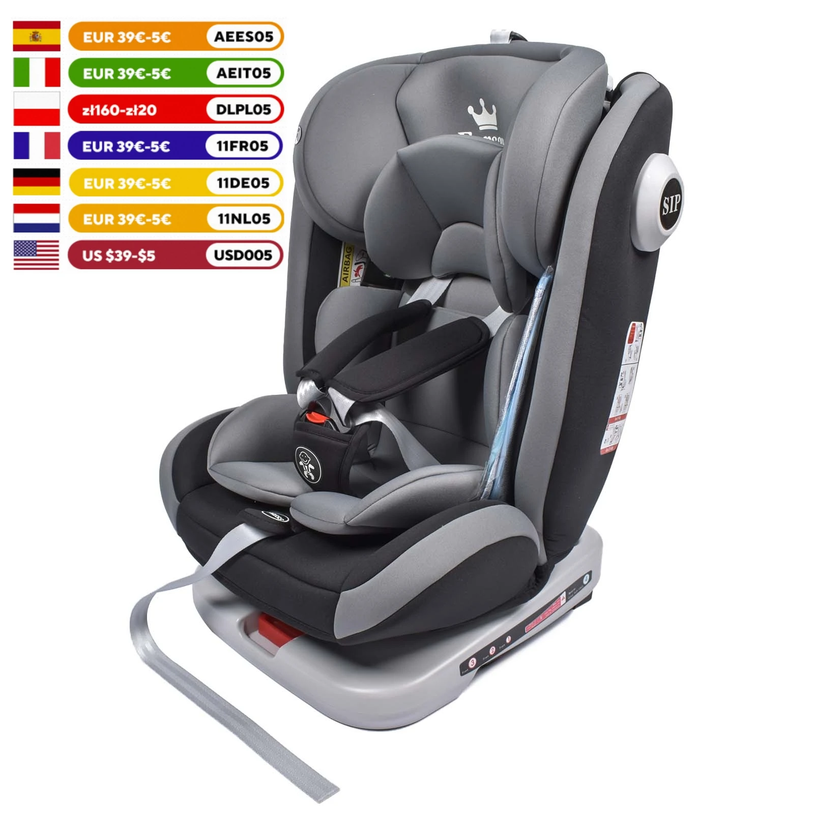 AP02 KL005 Fotelik samochodowy z EU za $91.42 / ~352zł