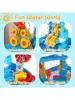 Children's sand and water table toddler water activity table rain shower game table toys 4