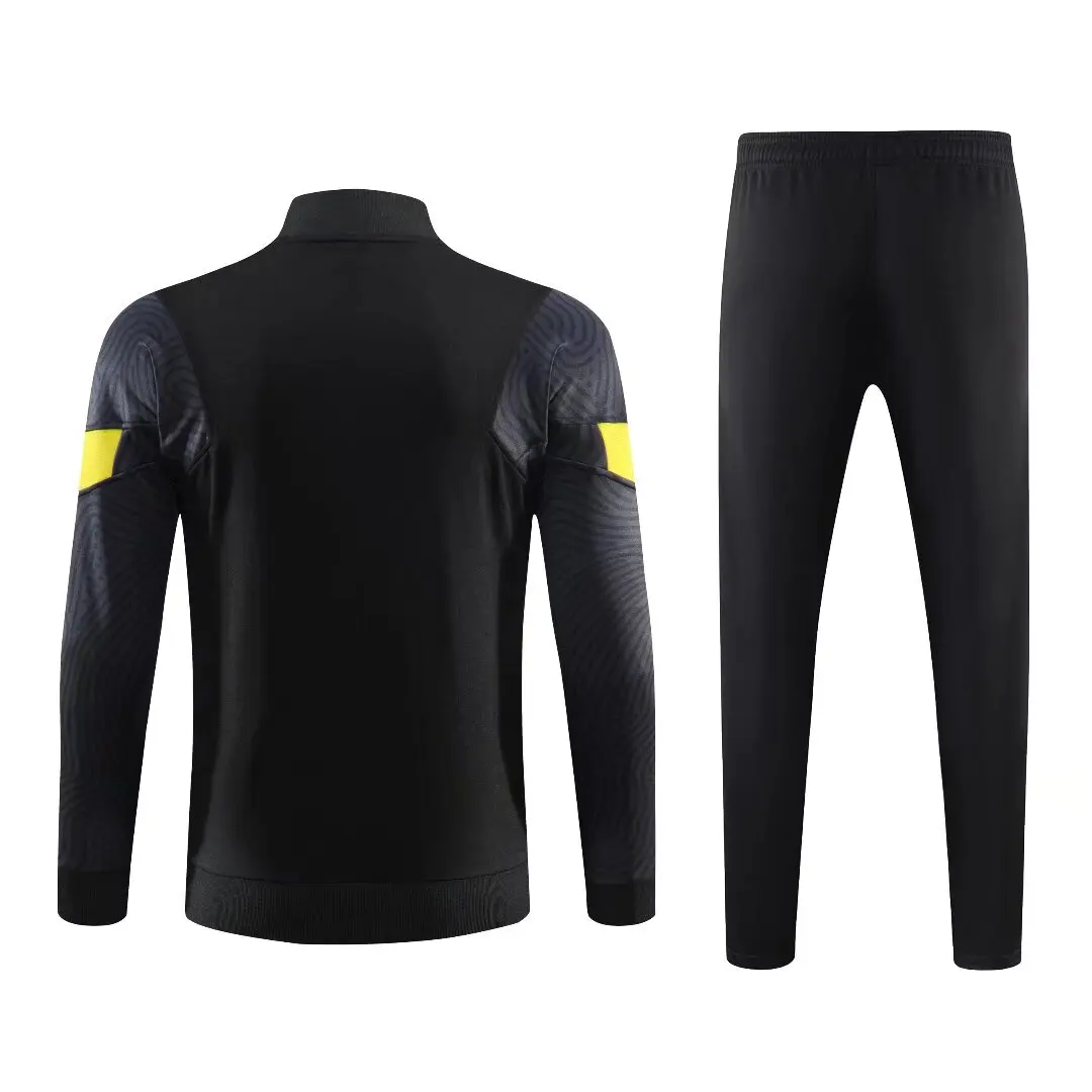 new Men tennis sports set072 Fans shirt soccer Half Zipper Jacket Training wear games Jerseys Kit Tops and trousers