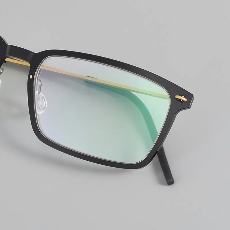 

Pure Titanium Myopia Glasses Men's Flat Business Glasses Full-frame Prescription Custom Mirror Ultra-light Fashion 6 Grams