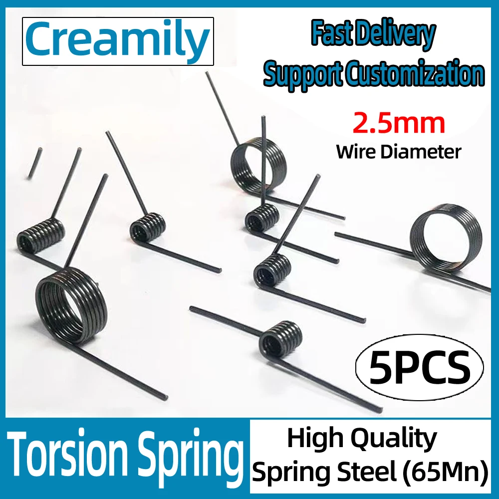 Creamily5PCS65MnSteelSmallWireDiameter25mmVShapedTorsionSpringTorsionSpringClamp.jpg