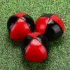 ZK30 3PCS Red Black PU Leather High End Portable EPS Fine Colloidal Particle Juggling Ball 5